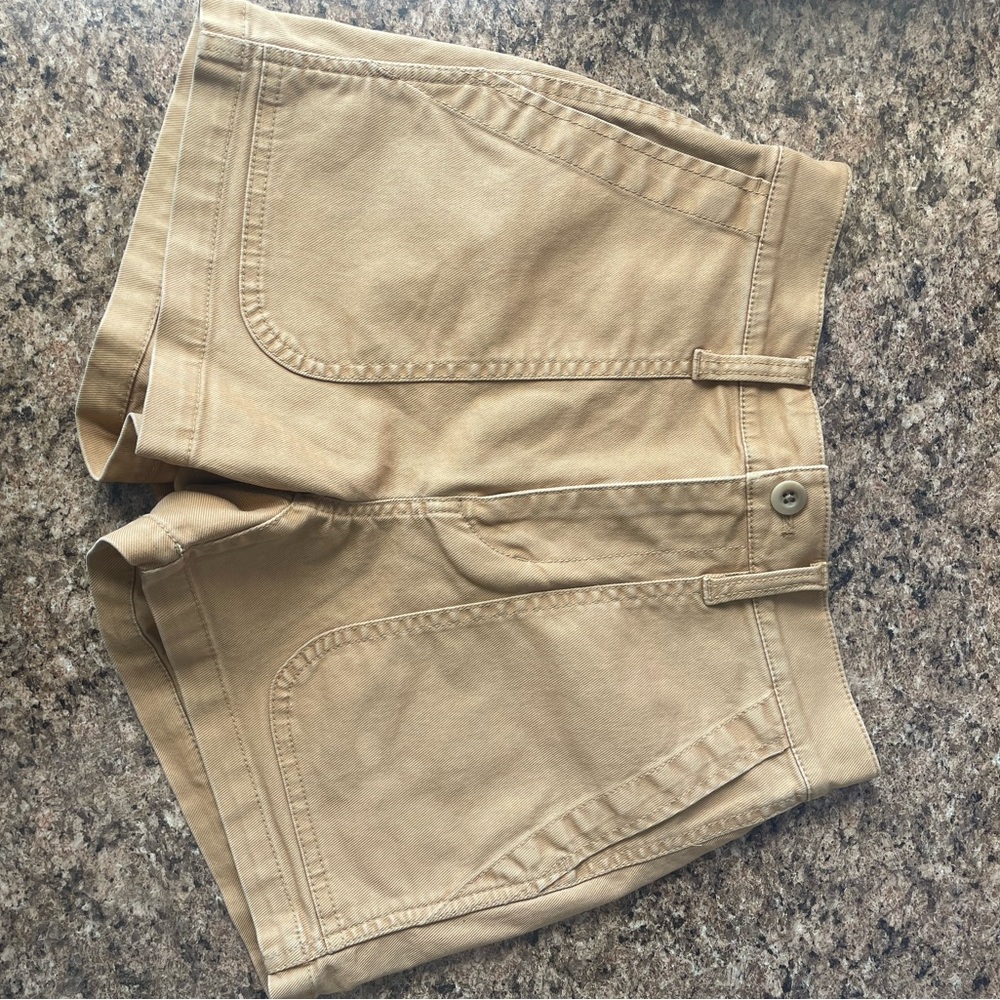 Madewell High Rise Utility Tan Women's Shorts